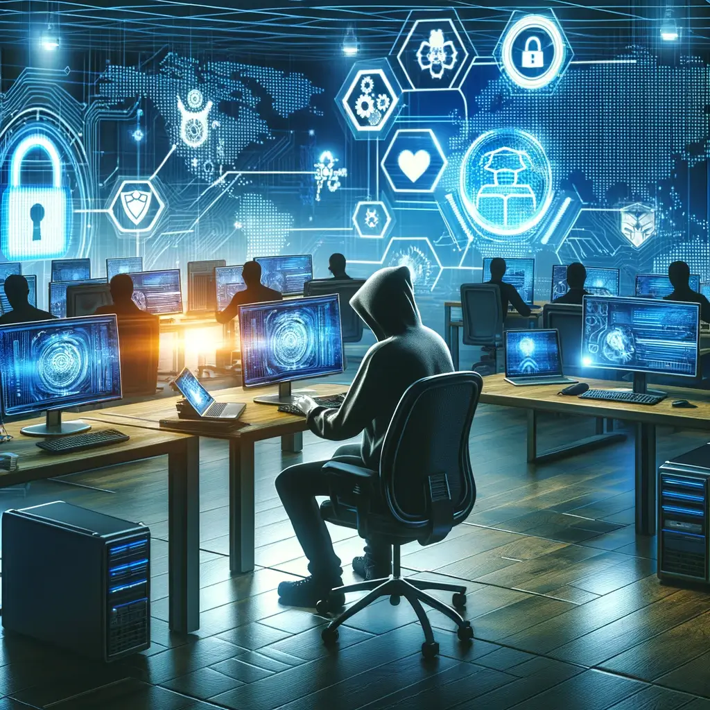 Imagem representativa de um hacker do bem